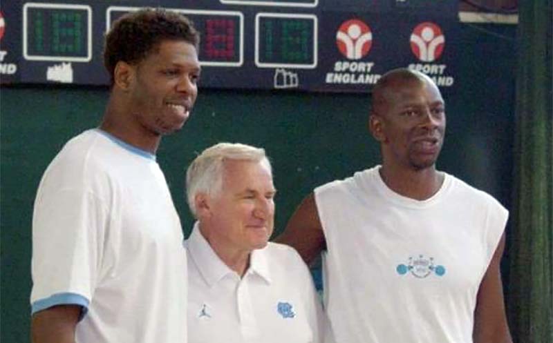 Coach JR Reid Coach Dean Edwards Smith Coach Steve Bucknall UNC