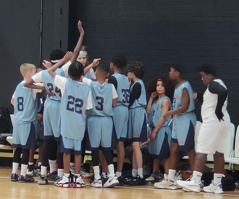 u12s London Thunder Basketball Timeout